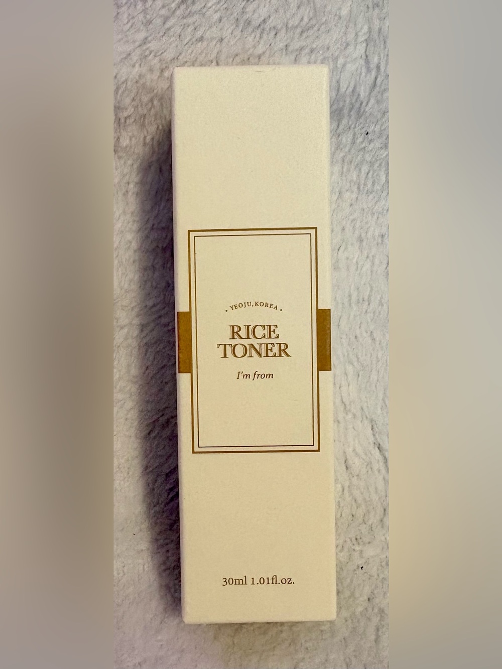 I'm From Rice Toner - Cream & Gold Box